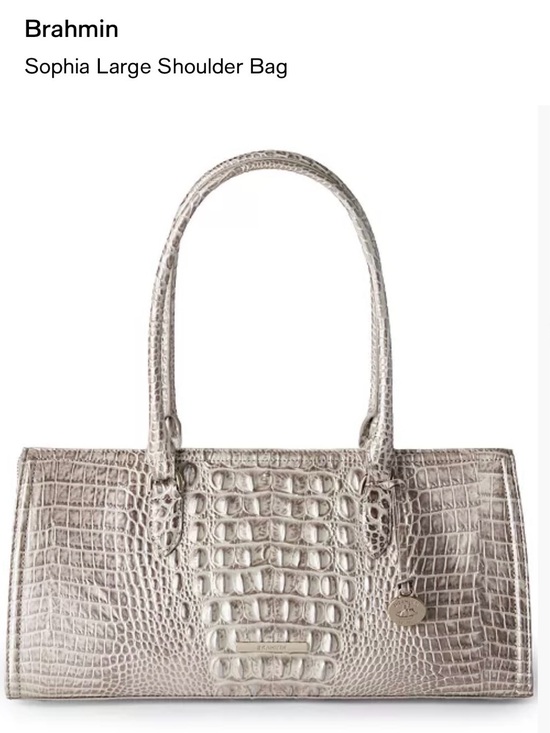 Brahmin Handbags - Brahmin Sophia Large Croc Embossed Shoulder Bag
